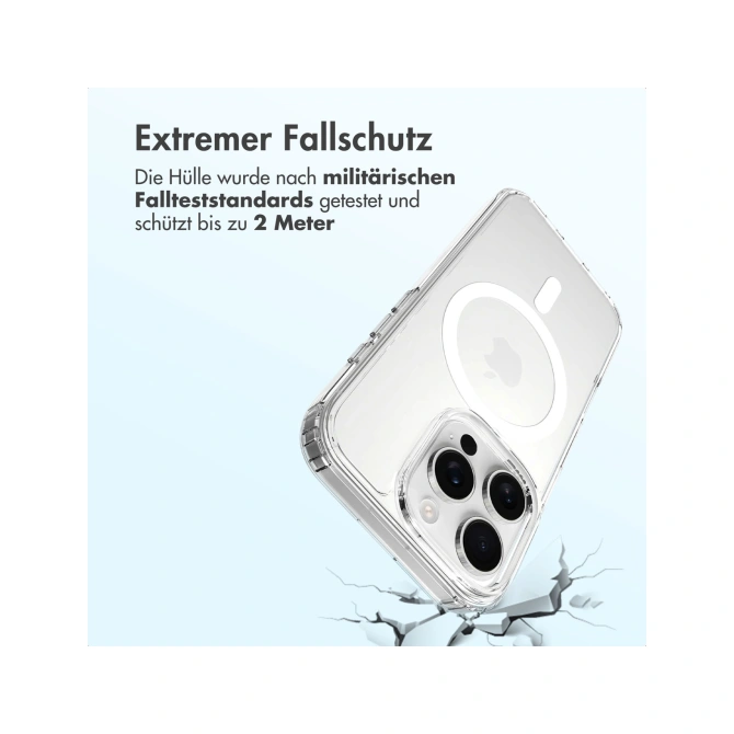 Accezz Xtreme Impact Backcover met MagSafe Apple iPhone 16 Pro - Transparant