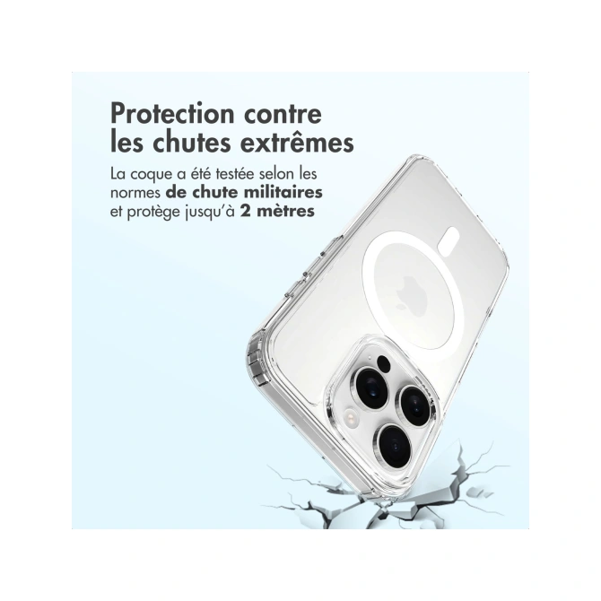 Accezz Xtreme Impact Backcover met MagSafe Apple iPhone 16 Pro - Transparant