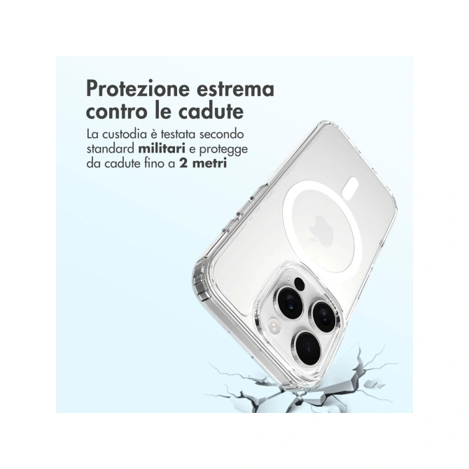 Accezz Xtreme Impact Backcover met MagSafe Apple iPhone 16 Pro - Transparant