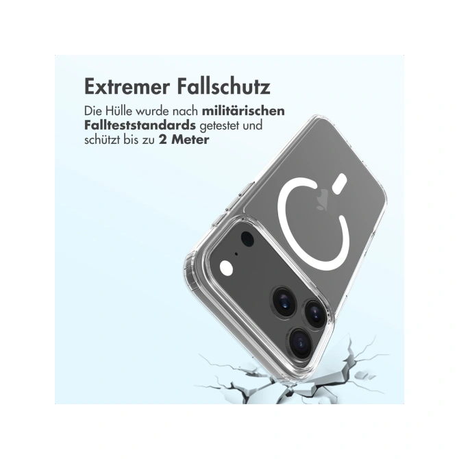 Accezz Xtreme Impact Backcover met MagSafe Apple iPhone 17 Pro Max - Transparant