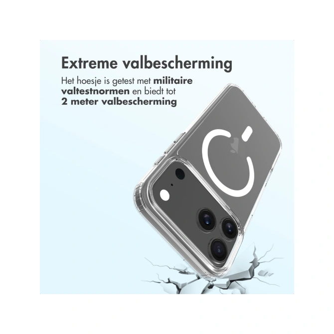 Accezz Xtreme Impact Backcover met MagSafe Apple iPhone 17 Pro Max - Transparant