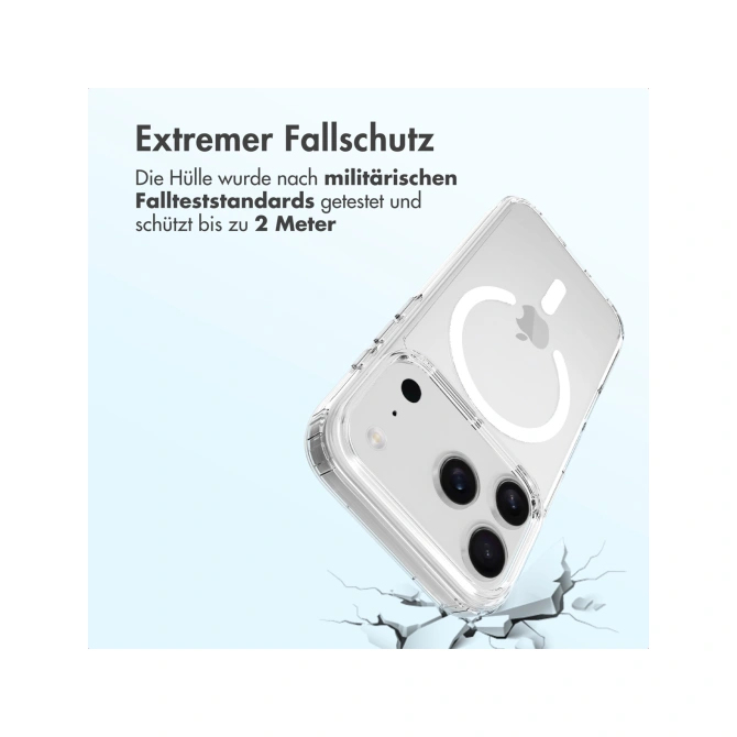 Accezz Xtreme Impact Backcover met MagSafe Apple iPhone 17 Pro - Transparant