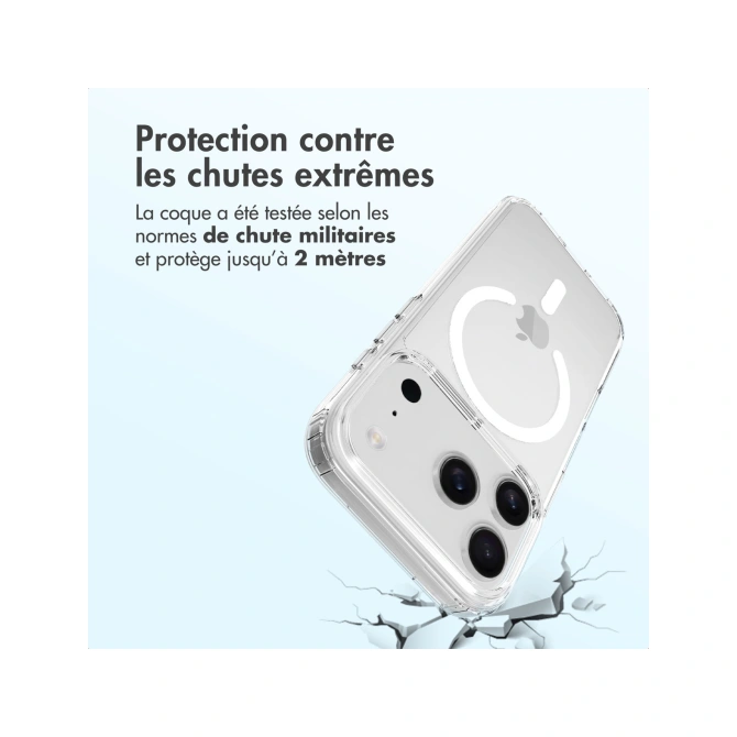 Accezz Xtreme Impact Backcover met MagSafe Apple iPhone 17 Pro - Transparant