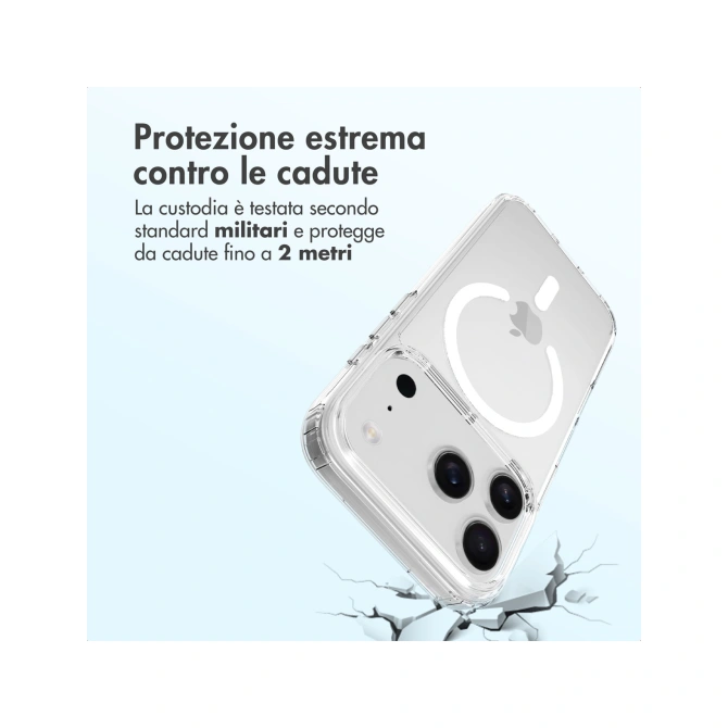 Accezz Xtreme Impact Backcover met MagSafe Apple iPhone 17 Pro - Transparant