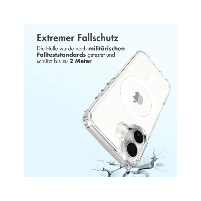 Accezz Xtreme Impact Backcover met MagSafe Apple iPhone 17 - Transparant
