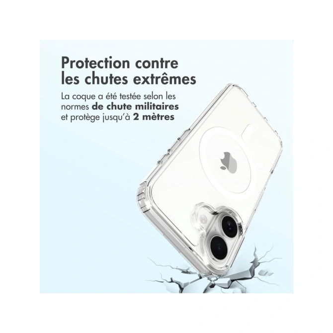 Accezz Xtreme Impact Backcover met MagSafe Apple iPhone 17 - Transparant