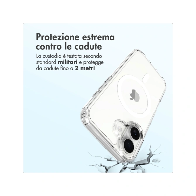 Accezz Xtreme Impact Backcover met MagSafe Apple iPhone 17 - Transparant