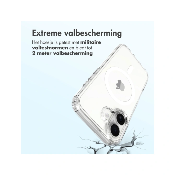 Accezz Xtreme Impact Backcover met MagSafe Apple iPhone 17 - Transparant
