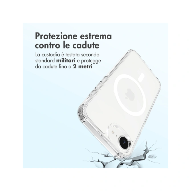 Accezz Xtreme Impact Backcover met MagSafe Apple iPhone 17e / 16e - Transparant