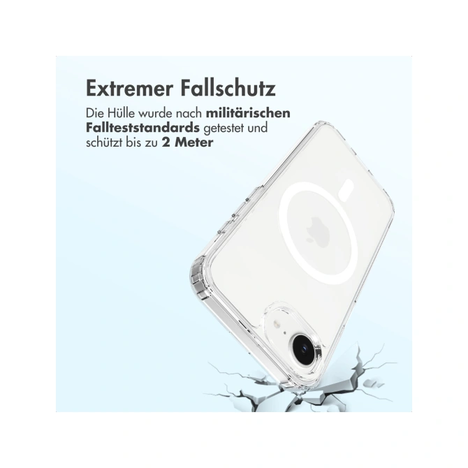 Accezz Xtreme Impact Backcover met MagSafe Apple iPhone 17e / 16e - Transparant