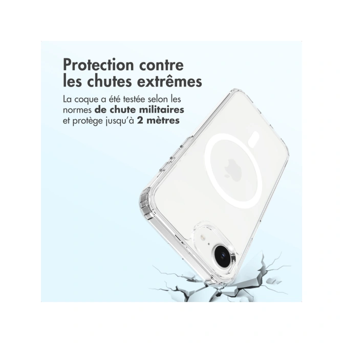Accezz Xtreme Impact Backcover met MagSafe Apple iPhone 17e / 16e - Transparant