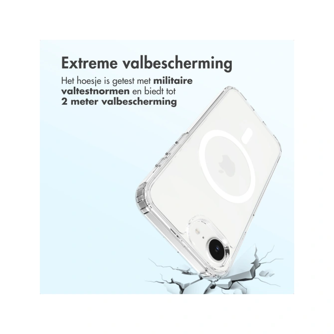 Accezz Xtreme Impact Backcover met MagSafe Apple iPhone 17e / 16e - Transparant