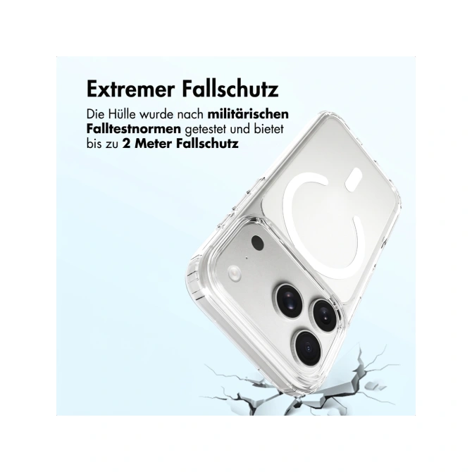 Accezz Xtreme Impact Backcover met MagSafe Apple iPhone 18 Pro / 17 Pro - Transparant
