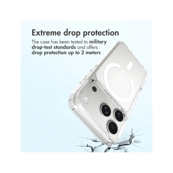 Accezz Xtreme Impact Backcover met MagSafe Apple iPhone 18 Pro / 17 Pro - Transparant
