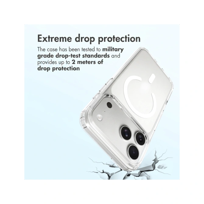 Accezz Xtreme Impact Backcover met MagSafe Apple iPhone 18 Pro Max / 17 Pro Max - Transparant