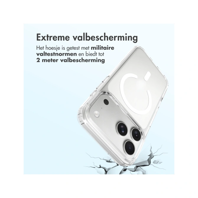 Accezz Xtreme Impact Backcover met MagSafe Apple iPhone 18 Pro Max / 17 Pro Max - Transparant