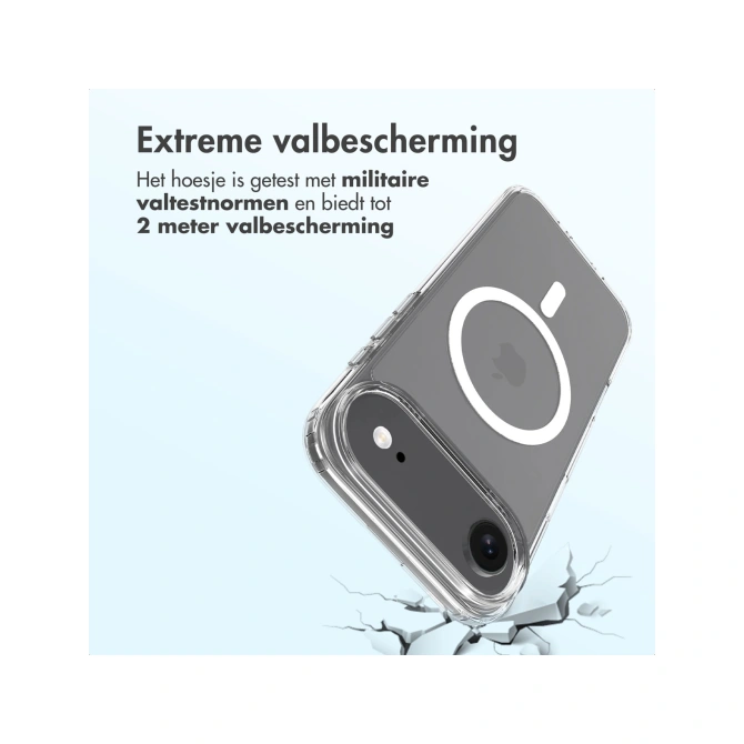 Accezz Xtreme Impact Backcover met MagSafe Apple iPhone Air - Transparant