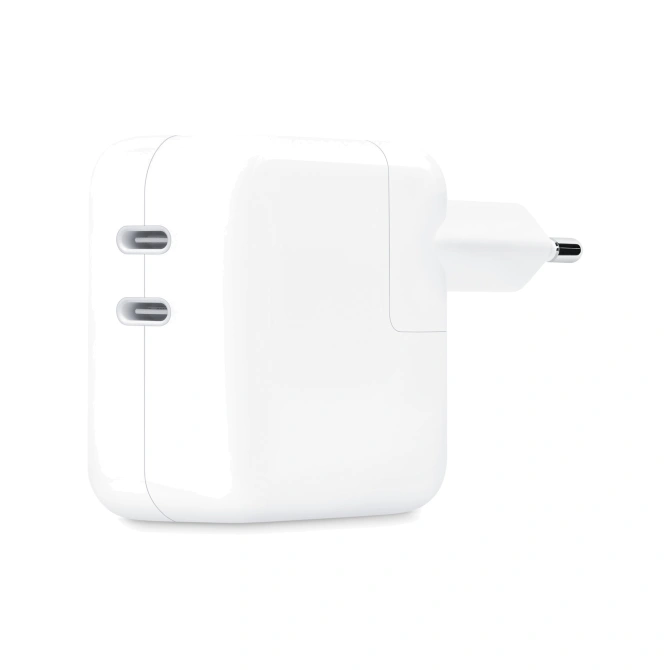 Apple Originele USB-C Power Adapter - Oplader - Dubbele USB-C aansluiting - 35W - Wit