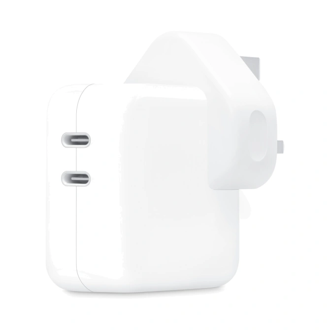 Apple Power adapter met twee USB-C poorten - 35W - Type G - Stekker voor Verenigd Koninkrijk - Wit