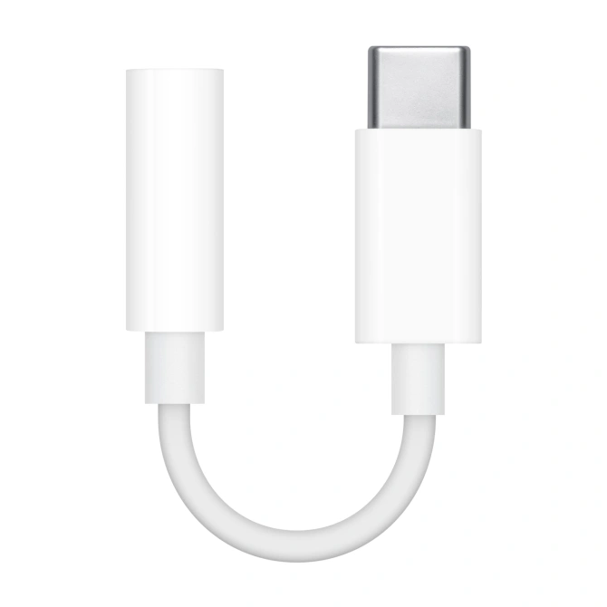 Apple USB-C naar 3,5 mm Jack audio aansluiting (AUX) adapter - Wit