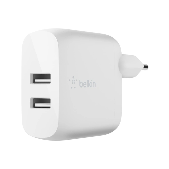 Belkin Boost↑Charge™ Dual USB Wall Charger + Lightning kabel - 24W - Wit