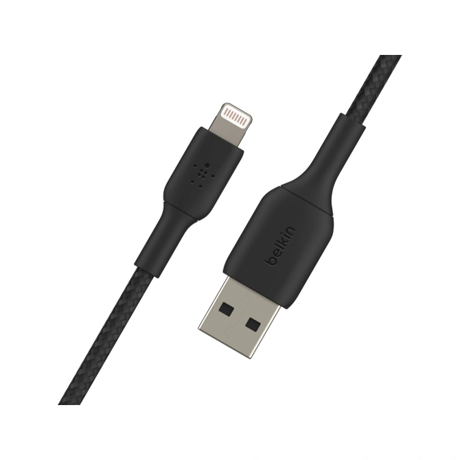 Belkin BoostCharge Pro Braided Lightning naar USB-A kabel - 1 meter - Zwart