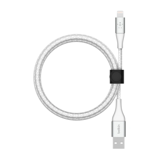 Belkin BoostCharge Pro Braided Lightning naar USB-A kabel - 2 meter - Wit