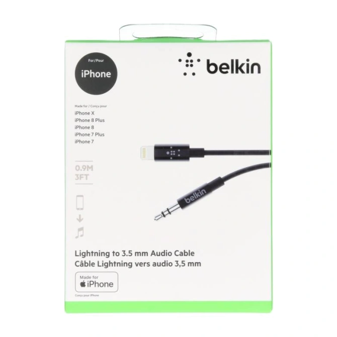 Belkin Lightning naar 3,5 mm Jack audio kabel - 0,9 meter