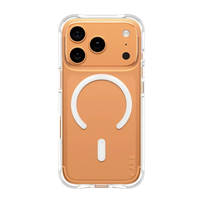 CARE by PanzerGlass Fashionable Case Samba met MagSafe Apple iPhone 17 Pro - Clear / White