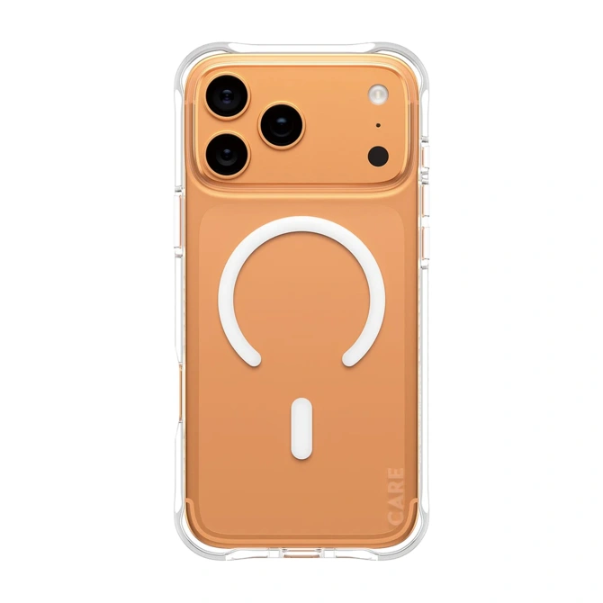CARE by PanzerGlass Fashionable Case Samba met MagSafe Apple iPhone 17 Pro Max - Clear / White