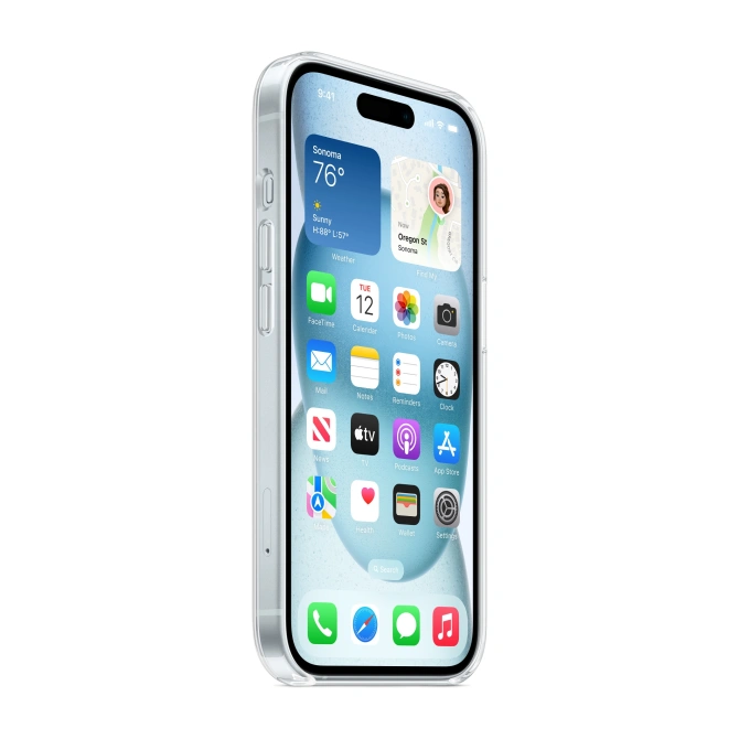 Clearcase MagSafe Apple iPhone 15 - Transparant