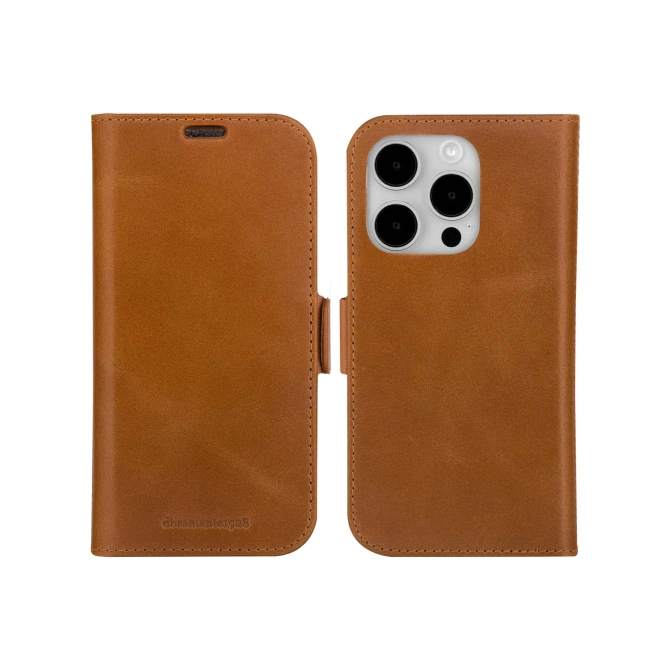 dbramante1928 Lynge Bookcase Apple iPhone 15 Pro - Tan
