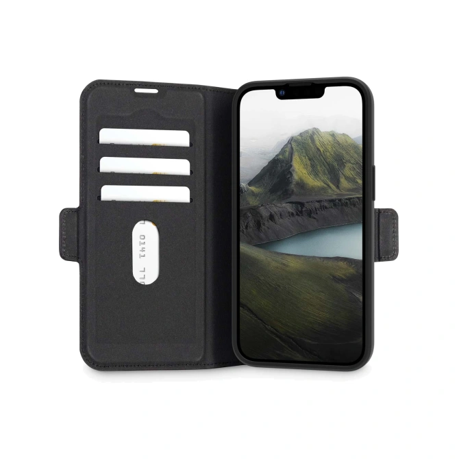 dbramante1928 Oslo Pro Bookcase Apple iPhone 17e / 16e - Zwart