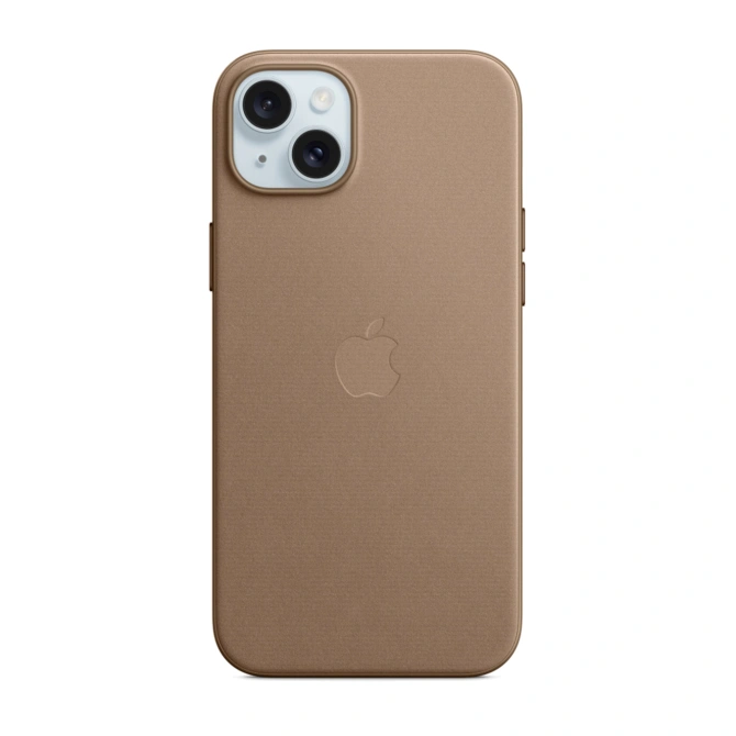 FineWoven Backcover MagSafe Apple iPhone 15 Plus - Taupe