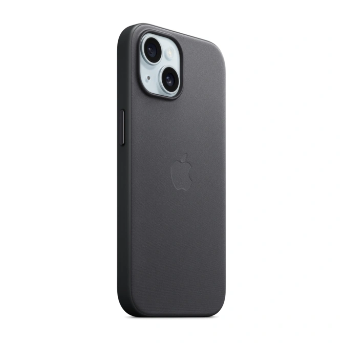 FineWoven Backcover MagSafe Apple iPhone 15 - Zwart