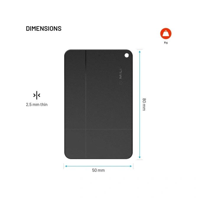 Fixed MiCard Pro - Bluetooth Tracker - Geschikt voor Apple & Android - Zwart