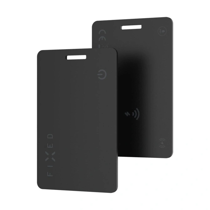 Fixed Tag Card 2 - Bluetooth Tracker voor iOS - Zwart