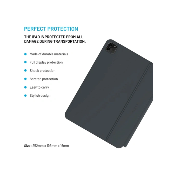 Fixed Typee keyboard case Apple iPad Pro 11 (2025) M5 / (2024) M4 - QWERTY / NL - Zwart