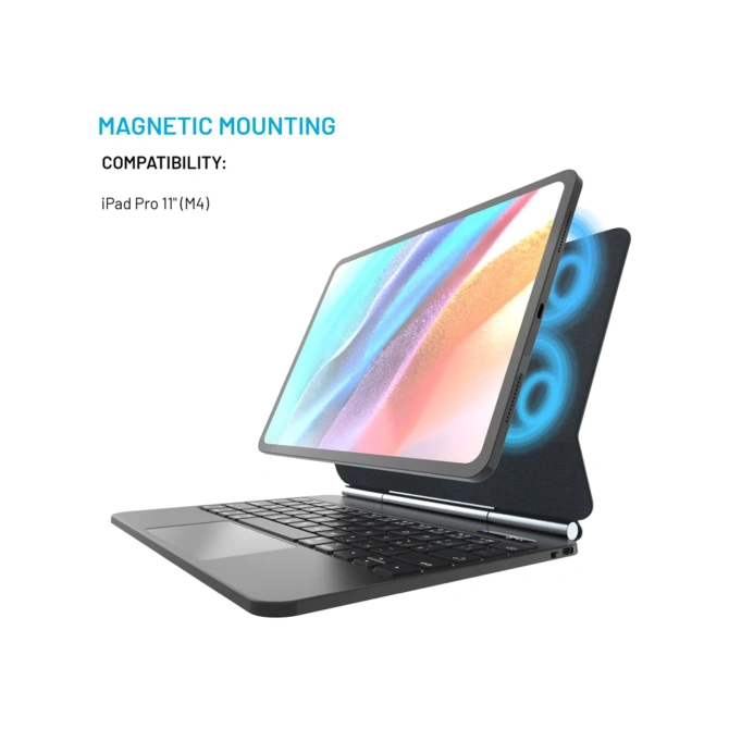 Fixed Typee keyboard case Apple iPad Pro 11 (2025) M5 / (2024) M4 - QWERTY / NL - Zwart