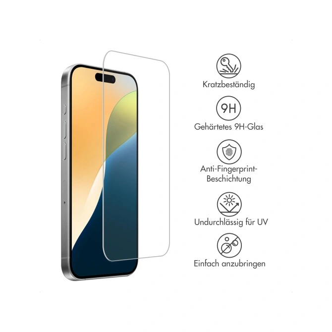 Gehard Glas Screenprotector voor Accezz Project Applicator Apple iPhone 17 / 16 Pro