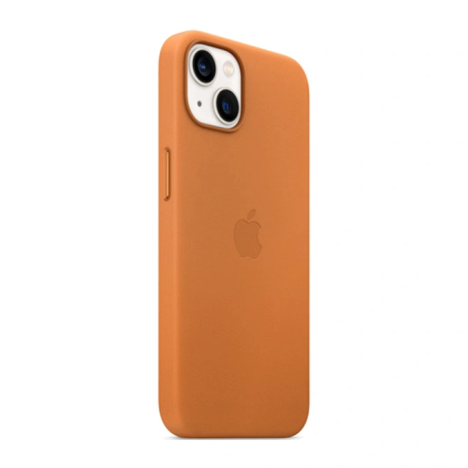 Leather Backcover MagSafe Apple iPhone 13 - Golden Brown