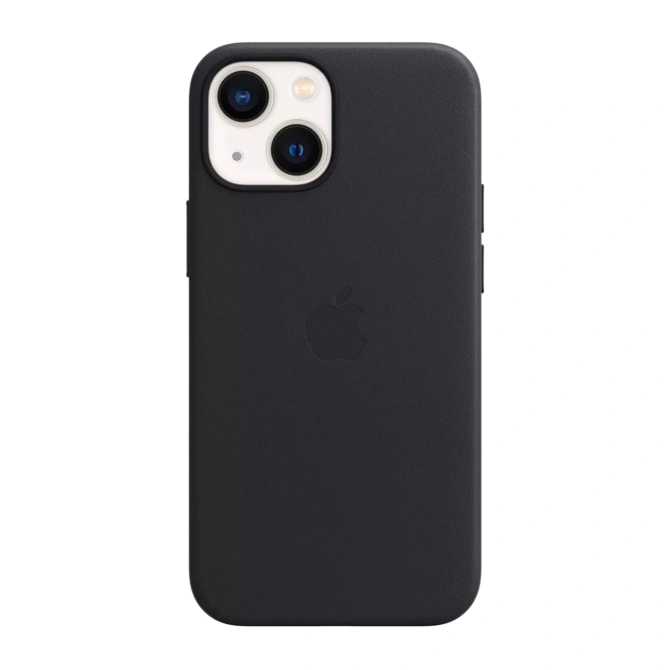 Leather Backcover MagSafe Apple iPhone 13 Mini - Midnight