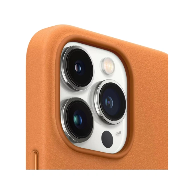 Leather Backcover MagSafe Apple iPhone 13 Pro - Golden Brown
