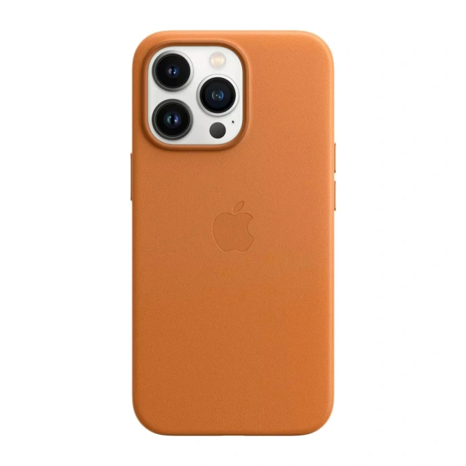Leather Backcover MagSafe Apple iPhone 13 Pro - Golden Brown