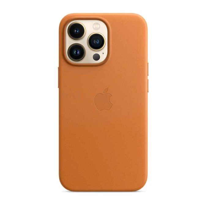 Leather Backcover MagSafe Apple iPhone 13 Pro Max - Golden Brown