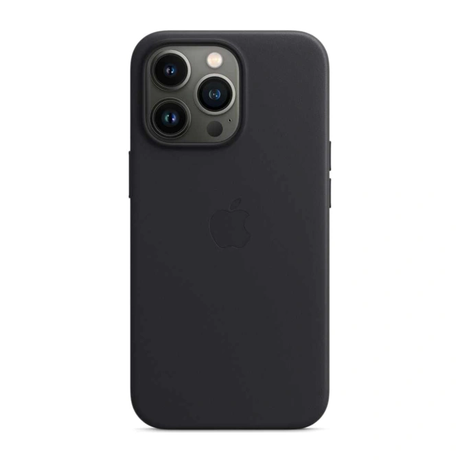 Leather Backcover MagSafe Apple iPhone 13 Pro Max - Midnight
