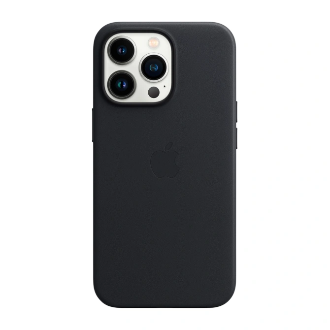 Leather Backcover MagSafe Apple iPhone 13 Pro - Midnight
