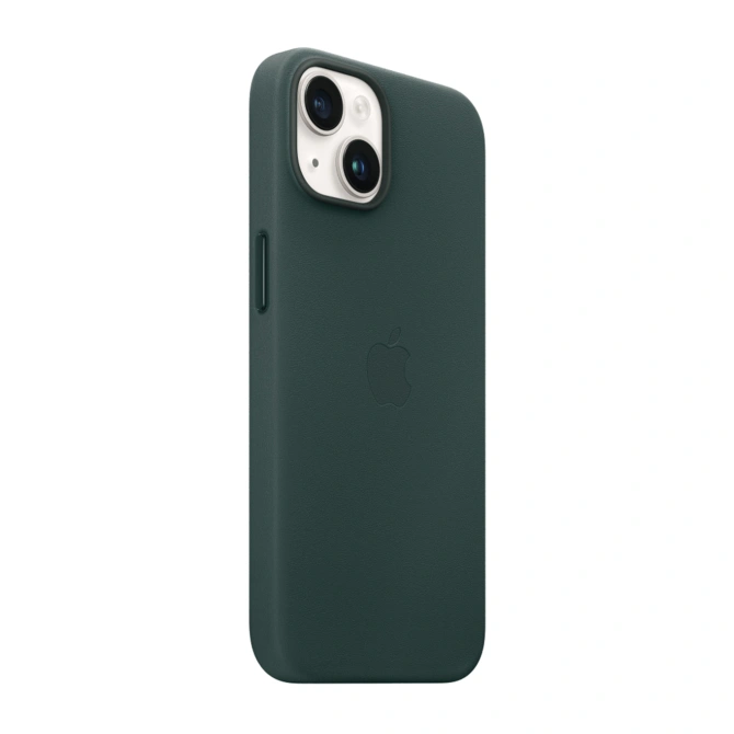 Leather Backcover MagSafe Apple iPhone 14 - Forest Green