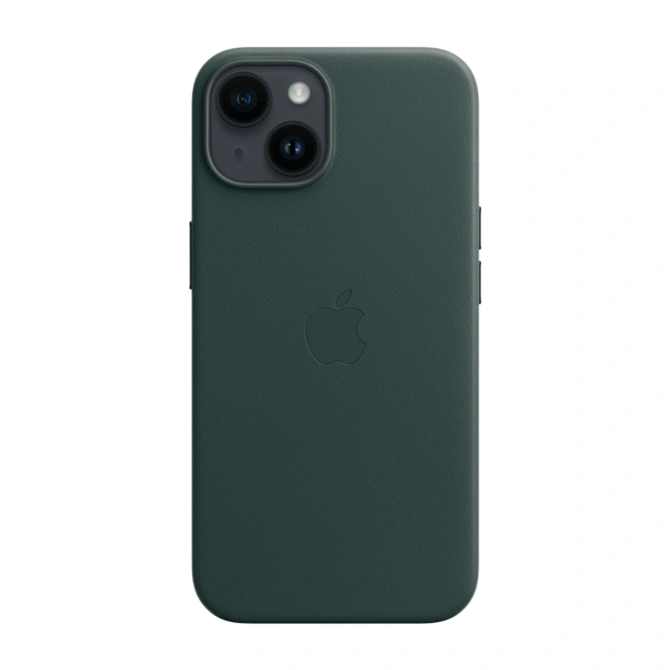 Leather Backcover MagSafe Apple iPhone 14 - Forest Green