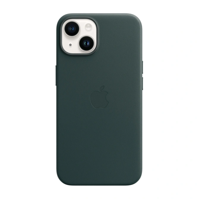 Leather Backcover MagSafe Apple iPhone 14 - Forest Green